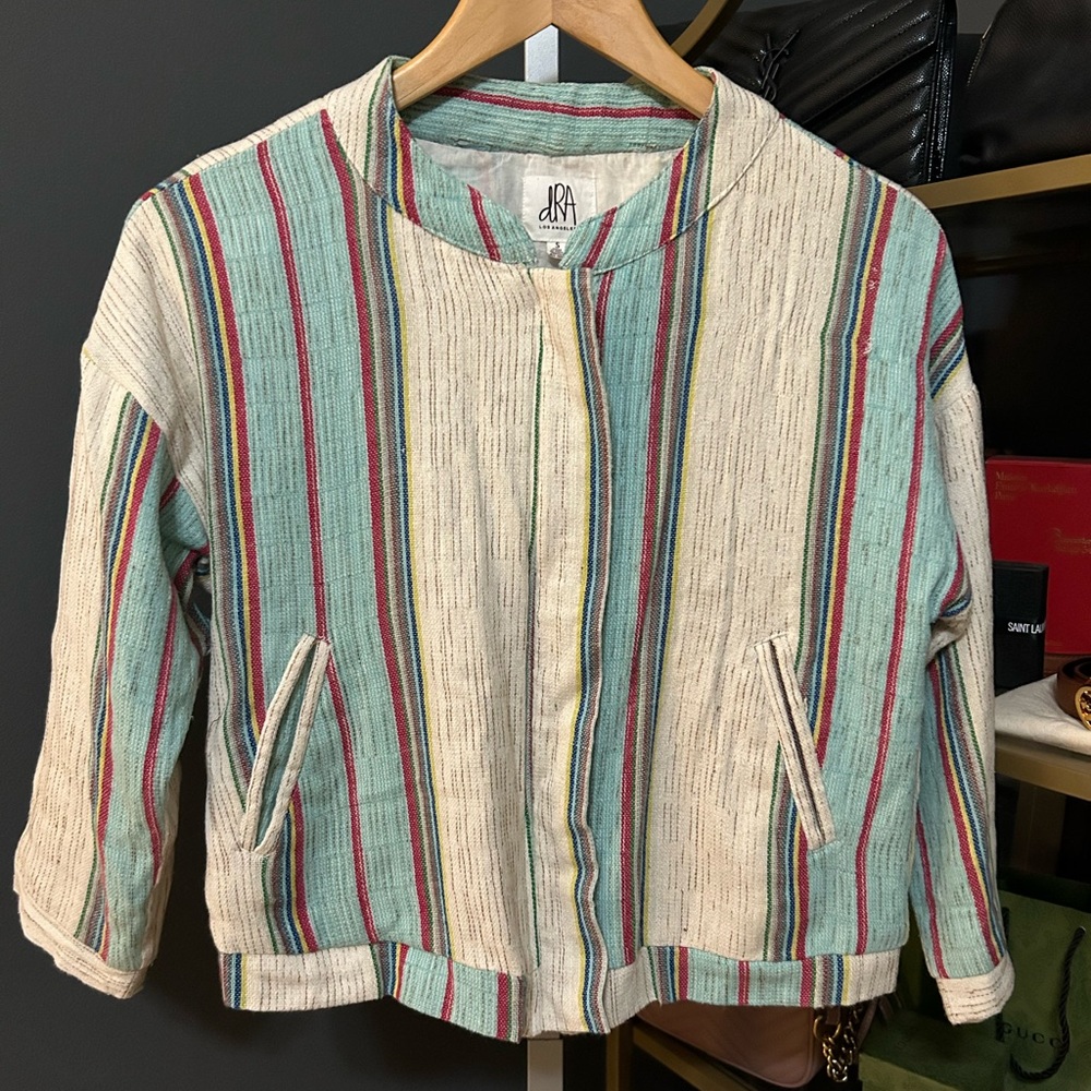 Anthropologie dRA Los Angeles Viola striped jacket size small